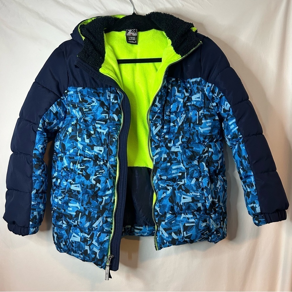 ZeroXposur Kids Blue and Green Jacket Size Large (10-12)